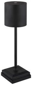 Globo 58487B - Lampă de birou LED DIXON, dimabilă, cu control tactil și reîncărcabilă, 1,5W/5V 2200 mAh, neagră
