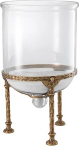 Suport lumanare LUX Grace, alama finisaj vintage 113691 HZ