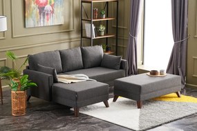 Canapea extensibilă Bellina (antracit) (S). 1063016