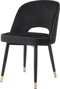 Set de 2 scaune design elegant Cliff, negru 114401 HZ