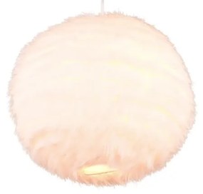 Lustră crem ø 35 cm Furry – Trio