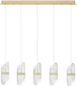 Lustra LED suspendata liniara design decorativ LUCIEN 2700K