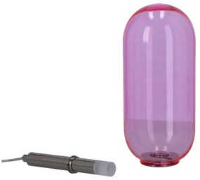 Lustră mov LED cu abajur din sticlă ø 13 cm Fiuggi – Candellux Lighting