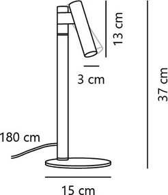 Lampa de masa cu spot design minimalist Makoto