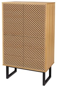 Comodă cu aspect de lemn de stejar Woodman Camden Diamond