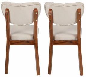 Set de scaune de sufragerie Elma Beige, 2 bucăți