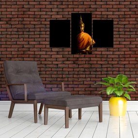 Tablou - Statuia lui Buddha de aur (90x60 cm)