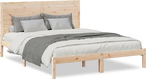 vidaXL Cadru pat foarte lung fără saltea, 160x220 cm, lemn masiv