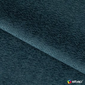 Pat matrimonial albastru tapițat cu spațiu de depozitare cu somieră 140x200 cm Dizzle – ELTAP