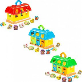 Casuta educativa + forme - My First Farm, 28x15x18cm, Polesie