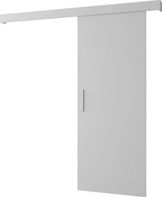 Uşă glisantă, albă/alb/argintie, SALDOR 90 1