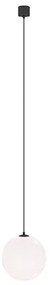 Pendul LED design tehnic Luna negru, 3000K