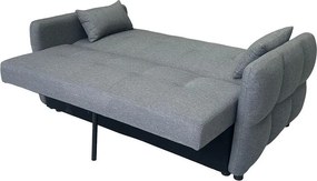 Canapea extensibilă cu două locuri Avenberg ZELDA, gri