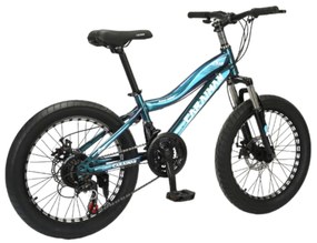 Bicicleta Caraiman, roti 20 inch, cadru otel, frane pe disc, albastra, BC21