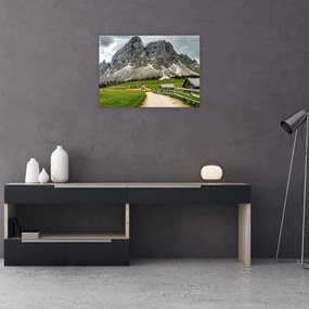 Tablou pe sticlă - În munții austrieci (70x50 cm)