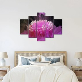 Tablou cu floare în fum roz (150x105 cm)