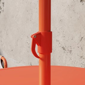 AIYAPLAY Set de Grădină pentru Copii, Masă și Scaune cu Umbrelă, Masă de Picnic pentru Exterior cu 2 Scaune Pliabile pentru Copii de 2-5 Ani, Portocaliu | Aosom Romania