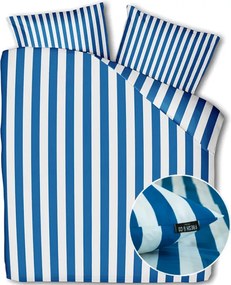 Lenjerie de pat din bumbac ANNEFLEUR KOBALT albastru Dimensiune lenjerie de pat: 2 ks 60 x 70 cm | 240 x 200 cm