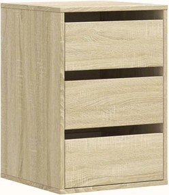 vidaXL Dulap colț cu sertare stejar sonoma 40x41x58 cm lemn prelucrat