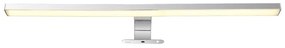 Aplica LED pentru baie design modern IP44 Jaime argintiu, opal