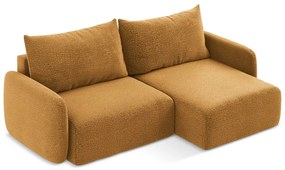 Colțar portocaliu extensibil/cu spațiu de depozitare (cu colț pe partea dreaptă) Kalena – Makamii