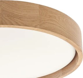 Brilagi - Plafonieră LED MANAROLA PLAIN, 24W, 230V, 3000K, diam. 41 cm, stejar