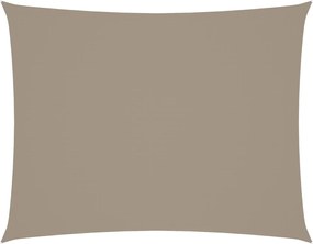 vidaXL Pânză parasolar gri taupe 5x6 m țesătură oxford dreptunghiular