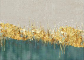 Tablou - Textura cu decor auriu (70x50 cm)