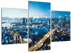 Tablou - Rețeaua orașului (90x60 cm)