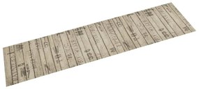 vidaXL Covor de bucătărie lavabil, imprimeu gard, 60x300 cm, catifea