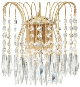 Aplica perete cristal design elegant Waterfall gold 5172-2 SRT