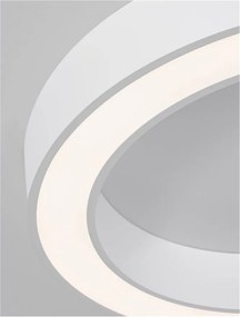 Lustra LED aplicata design modern OPAL 50W alba
