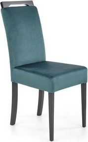 Scaun CLARION 2, negru/turcoaz, 42X58X97 cm