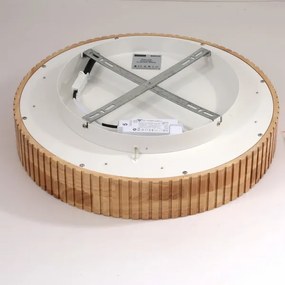 Brilagi - Plafonieră LED FALCON WOOD MODERN, 30W/230V, Ø 45 cm, finisaj lemn