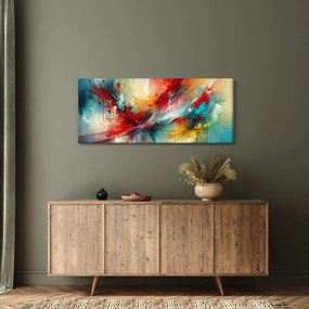 Tablou – Abstracție cu roșu (120x50 cm)