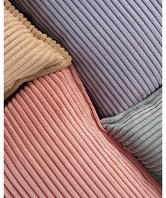 Pernă decorativă pentru copii roz cu tapițerie din catifea reiată Block – Wigiwama