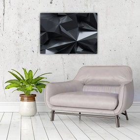 Tablou pe sticlă - Abstracție geometrică (70x50 cm)