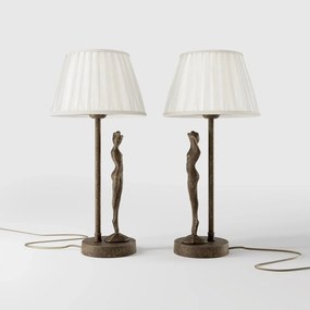 Lampa de masa figura feminina din alama Donne