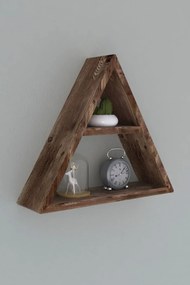 Raft perete din lemn ,seria wood Homs, maro, 33 x 30 x 6 cm,700201