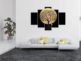 Tablou – Arbore în lună plină aurie I. (150x105 cm)