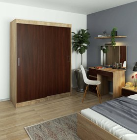 Dulap de haine Cosimo (Stejar sonoma + wenge). 1069439