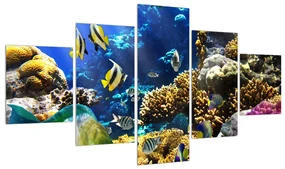 Tablou cu lumea submarină (125x70 cm), în 40 de alte dimensiuni noi