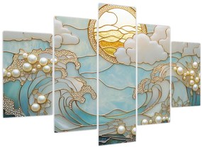 Tablou - Perle 3D în Ocean (150x105 cm)