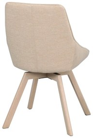 Scaune de dining bej 2 buc. Alison – Rowico