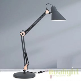 Lampa de birou cu brat articulat Bachelor LA 4-1188 schwarz-cu OR