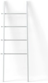 Scară decorativă albă din lemn masiv de plop Leana – Umbra