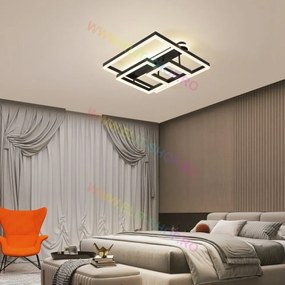 Lustra LED Cu Telecomanda, Elit's Esn1702-BK, 214W