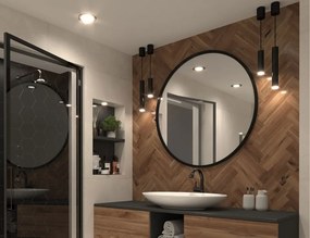 Oglindă Grace Round Mirror 100cm – Negru