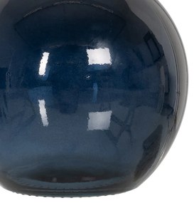 Vază albastru-închis lucrată manual (înălțime 18 cm) – Ixia