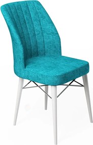 Scaun living tapitat Valentina turcoaz Homs